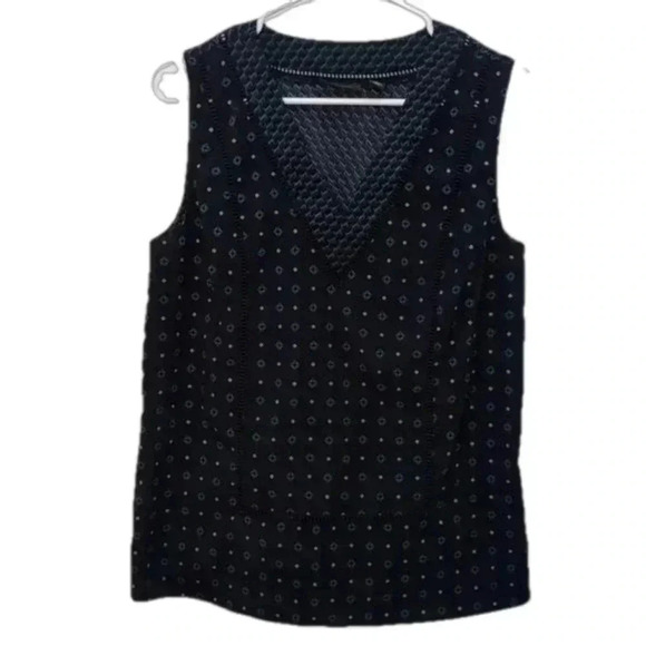 Halogen Women's sleeveless Blouse with Cutouts - Picture 1 of 8